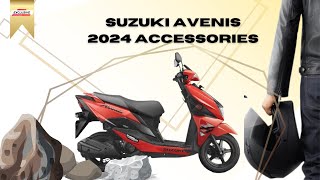 suzuki Avenis 2024 Accessories  full list with Price  Suzuki2Wheeler avenis [upl. by Gader]