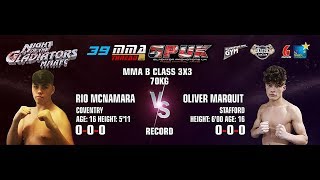 GPUK Night of the Gladiators 39 Rio McNamara vs Oliver Marquit [upl. by Drolyag]