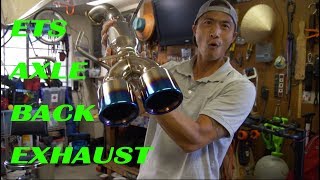 ETS axle back exhaust unboxing and sounds  2016 WRX Limited [upl. by Nosa421]