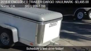 2016 6 ENCLOSED CARGO TRAILER 4 X 6 HAULMARK FLEX for sale [upl. by Akinas249]