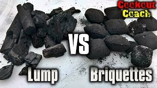 Lump Charcoal VS Charcoal Briquettes [upl. by Nevanod]