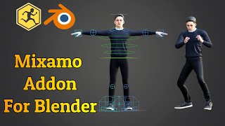 Create Rigged And Animated 3D Character With Mixamo  Blender Addon [upl. by Rihat577]