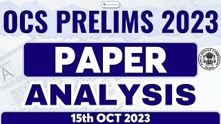 Odisha Civil Services Preliminary Exam 2023 Paper Analysis by  Unacademy Live OPSC [upl. by Shirlene]