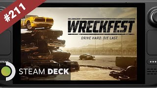 211 Steam Deck Wreckfest  Fire Rock Raceway  Race  Roadcutter [upl. by Eeldivad994]