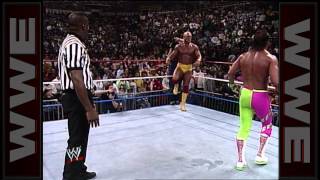 Hulk Hogan vs Randy Savage  WWE Championship Match Main Event February 23 1990 [upl. by Maurilla]