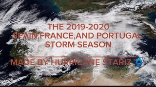 20192020 SpainFranceand Portugal storm season storm atlantic hurricane rain [upl. by Claretta]