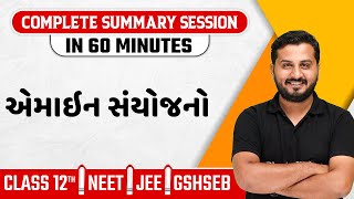 AMINES in Gujarati  Chemistry Chapter Summary For Class 12th JEE NEET GSHSEB [upl. by Nahtahoj]