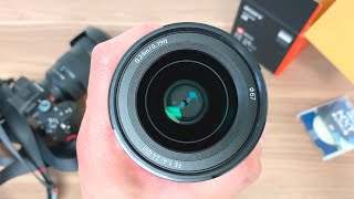 Sony 24mm f14 GM Lens Unboxing and Overview in 4K [upl. by Adnuhser]