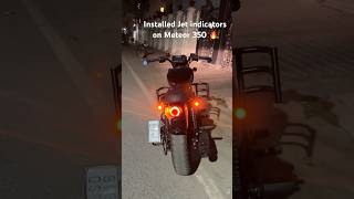 Installed jet indicators on meteor 350 🔥 shorts meteor350 royalenfield youtubeshort [upl. by Ertnod]