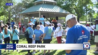 Advocates of kidney patients walk at Coral Reef Park [upl. by Leandra]