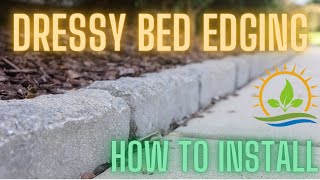 Garden Edging Border Stone 🔨 DIY Installation [upl. by Roz850]