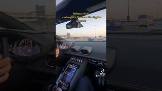 Riding a 2022 Lamborghini Huracan Evo Spyder in Dubai [upl. by Wahs]