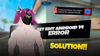 Easiest solution to set edit android 14 problem ⚙️✅ [upl. by Alvarez]