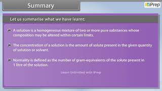 Summary of Solutions I  Solutions  Chemistry  Class 12th  iPrep [upl. by Brecher]