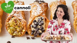 Vegan Cannoli Crunchy Cool Creamy veganrecipes [upl. by Alva]