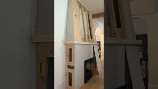 IT’S AN ELECTRIC FIREPLACE diy homerenovation livingroom interiordesign [upl. by Leola]