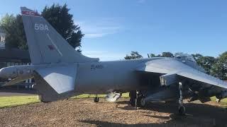 Ted visits RAF Wittering at the gate guard HARRIER [upl. by Etterraj187]