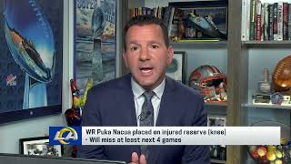 Rams WR Puka Nacua is out four weeks with a PCL sprain [upl. by Hun544]