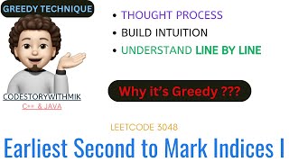 Earliest Second to Mark Indices I  Detailed Intuition  Leetcode Weekly Contest 386  Leetcode 3048 [upl. by Amej]