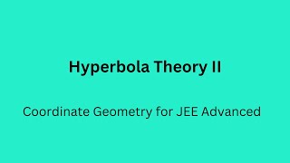 32 Parametric form amp Rectangular Hyperbola [upl. by Suivat]