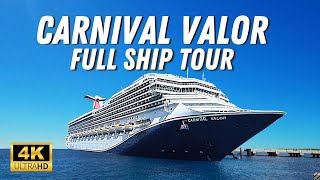 New Carnival Valor Full Ship Tour Deck by Deck  Ultimate Cruise Ship Tour [upl. by Pappas]