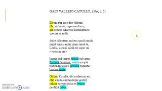 Catullo carme 51 lingua [upl. by Akener]