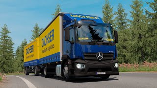 ETS2 135 HeilbronnMap Mercedes Antos Möckmühl  Öhringen [upl. by Martelle]