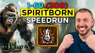 Season 6 Spiritborn Speedrun  Gorilla amp Eagle Slammer  Diablo 4 Vessel of Hatred [upl. by Ehcrop]