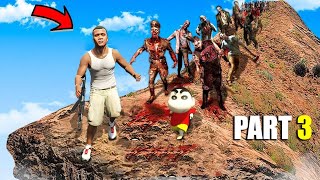 Surviving Biggest Zombie Virus with Bloop and Franklin Nobita Doraemon JACK OGGY in GTA 5 Part 3 [upl. by Anirdua]