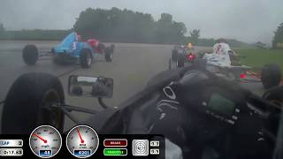 2015 SCCA June Sprints Formula Ford  Lap 1 Turn 1 Incident  Andy Melvin Onboard [upl. by Bastien120]