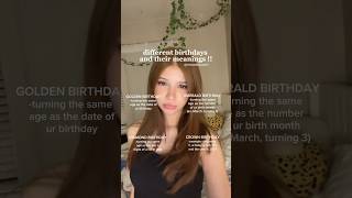 different types of birthdays and their meanings🌟shorts shortvideo birthday fyp [upl. by Uyerta]