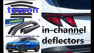 NX4Tucson Window Deflector PART 1 [upl. by Nohtiek667]