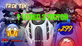 1 VİDEO 3 MOTOR TR DE TEK  R7  MT07  GSXR 1000 [upl. by Lybis950]