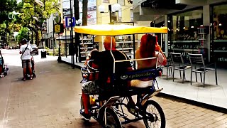 Nice Family Tandem Quadricycle Cycling in Italy [upl. by Fabiolas]