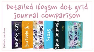 Detailed comparison review of six 160gsm dot grid notebooks for bullet journaling [upl. by Rosenblum]