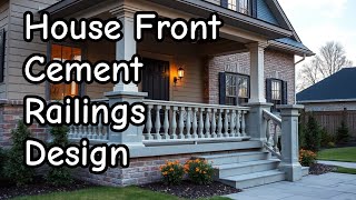 Cement Railing Design of House Front Porch  House Front Railing Design with Cement [upl. by Gyasi]