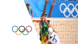 Mens Beach Volleyball USA vs Brazil  Highlights  Beijing 2008 Olympics [upl. by Paolina457]