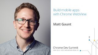 Build mobile apps with Chrome WebView  Chrome Dev Summit 2013 Matt Gaunt [upl. by Nyret144]