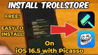 How To Install TrollStore 2 FOR FREE on iOS 165 Picasso [upl. by Bradley]