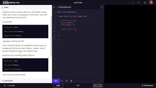 Learn Java  70 Java String Methods  Codecademy Walkthrough [upl. by Yreneh]