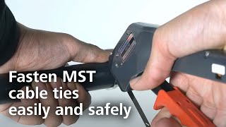 Manual cable tie gun how to cut metal ties of the MSTSeries [upl. by Ramberg]