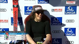 AUDI FIS Ski World Cup finals  Womens GS  Saalbach AUT March 17 2024 1st run [upl. by Bernice]