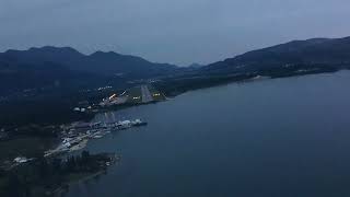 Tivat LYTV RW14 visual approach [upl. by Tarsus]