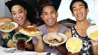 THANKSGIVING LEFTOVERS  MUKBANG MONDAY EP 29 [upl. by Aicenet]