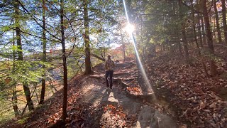 HIKING IN HOCKING HILLS OHIO VLOG [upl. by Esetal]