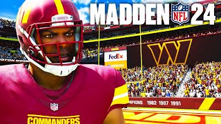 Madden 24 Washington Commanders Franchise Rebuild Ep 1 [upl. by Chancey252]