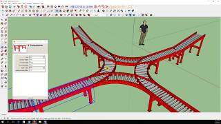 How to create a 3D Conveyor System with Sketchup in 3 minutes [upl. by Latonia328]