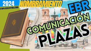 📗✅PLAZAS COMUNICACIÓN NOMBRAMIENTO DOCENTE 2024 [upl. by Oigres]