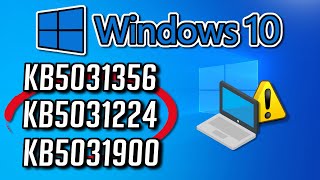 FIX Windows Update KB5031356 KB5031224 KB5031900 Not Installing Downloading Windows 10 [upl. by Breech]