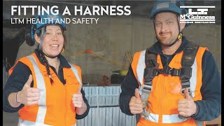 LTM Health amp Safety Training  Fitting a Harness [upl. by Hsetim515]